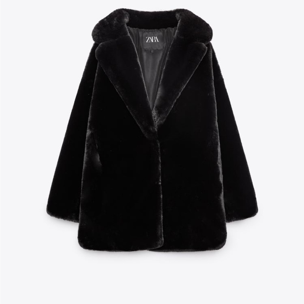 Oversized Faux fur coat by Zara